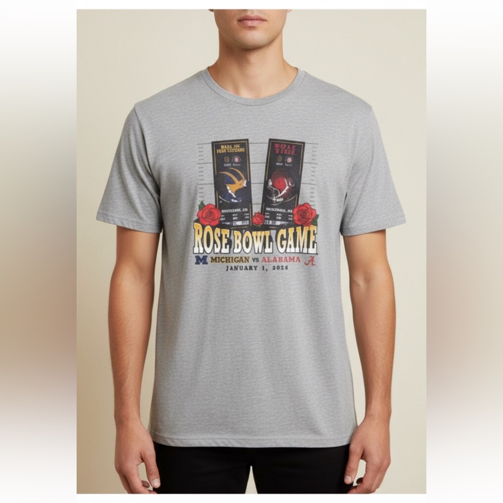 Rose Bowl‎ Game T-Shirt Michigan vs Alabama 2024